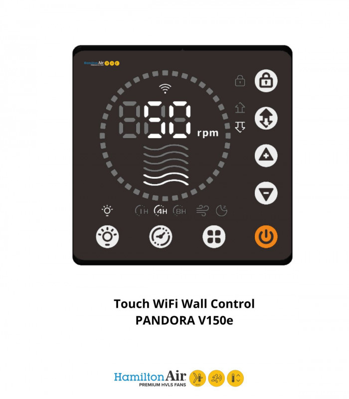 Wi-Fi Touch Wall Control điều khiển Pandora V150e