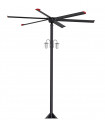 Outdoor ceiling fan with pole AIRPOLE (3.6M)