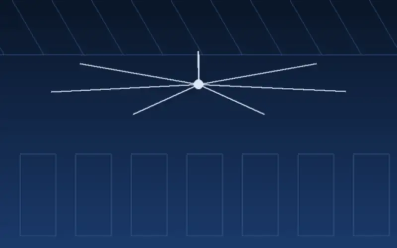 HVLS fan in a public hall